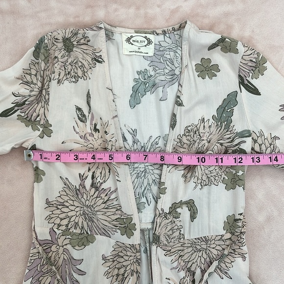 Mia Joy Girls Floral Wrap Dress Robe Size 10 - Picture 6 of 8